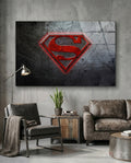 Superman Glass Wall Art