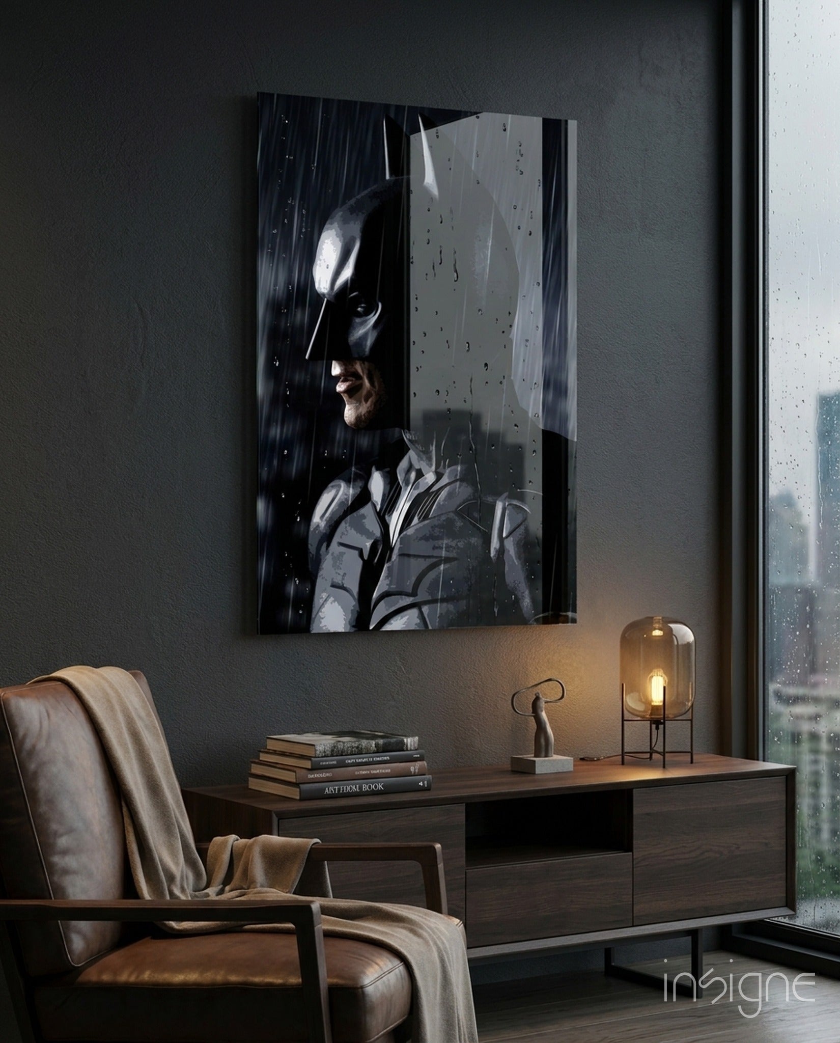 Batman Glass Wall Art