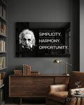 Einstein Glass Wall Art