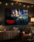 Stranger Things Poster Glass Wall Art