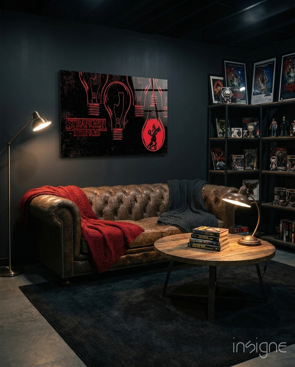 Stranger Things Poster Glass Wall Art