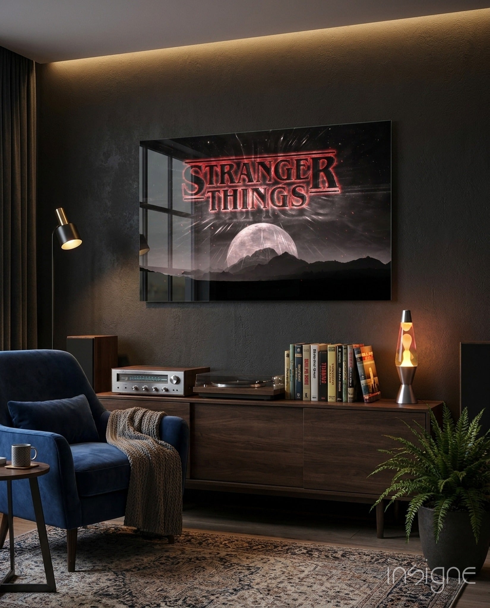 Stranger Things Glass Wall Art