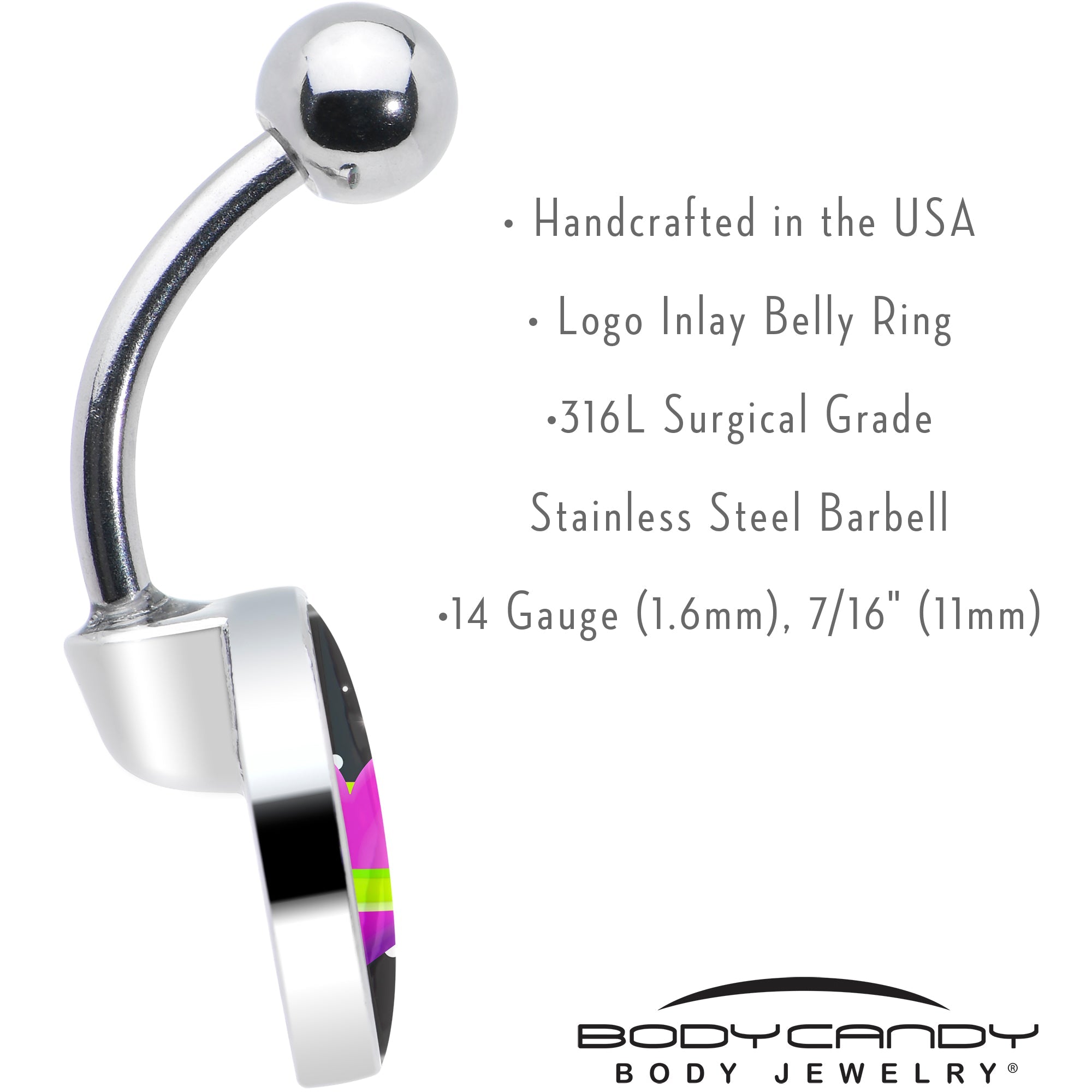 Heart Planet Belly Ring by Onyx O