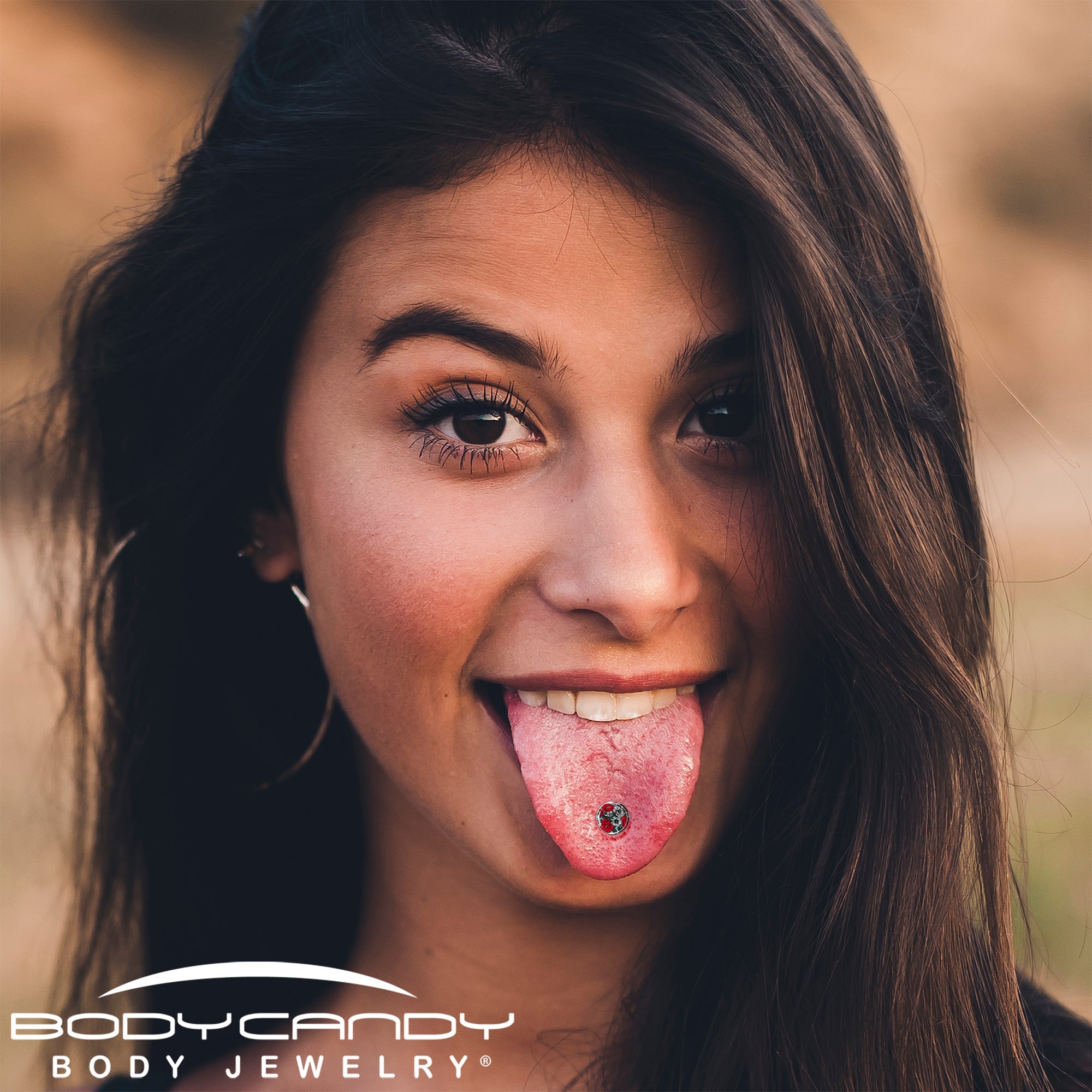 Blossom Creation Vibrant Bloom of Flowers Barbell Tongue Ring by Onyx O