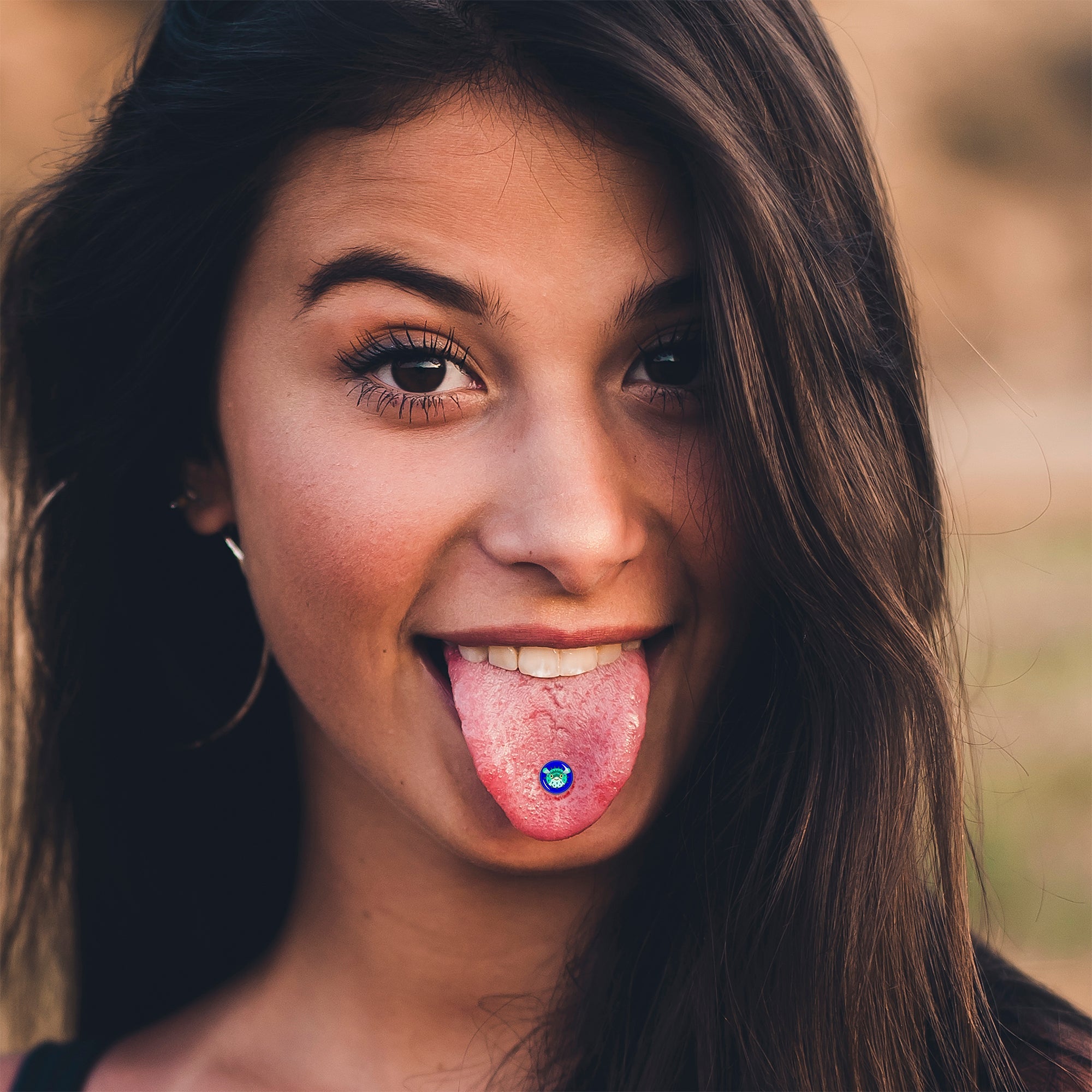 Pufferfish Barbell Tongue Ring by Onyx O