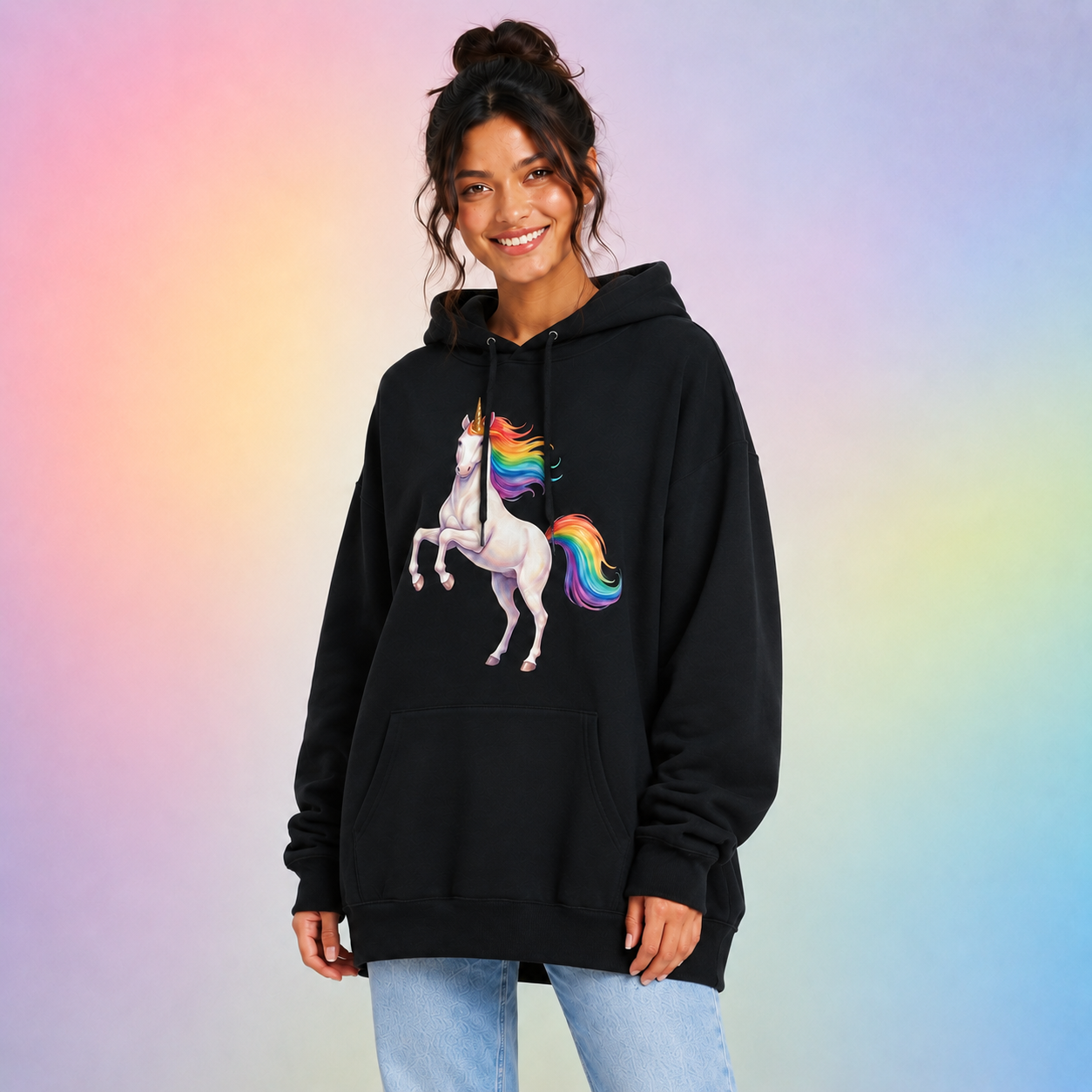 Classic Rainbow Unicorn Hoodie