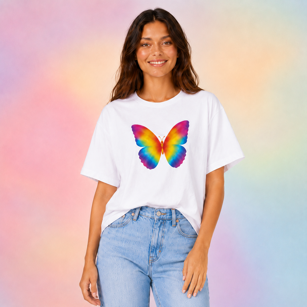 Rainbow Butterfly T-shirt