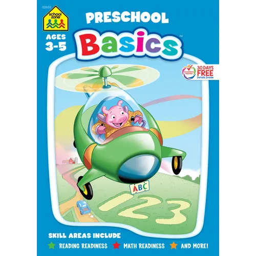 School Zone Preschool Basics 96-Page Workbook - Paperback