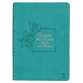 NLT Holy Bible Everyday Devotional Bible for Women New Living Translation Vegan Leather, Teal Debossed - Leather
