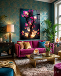 Fire Blooms Glass Art  || Designer Collection
