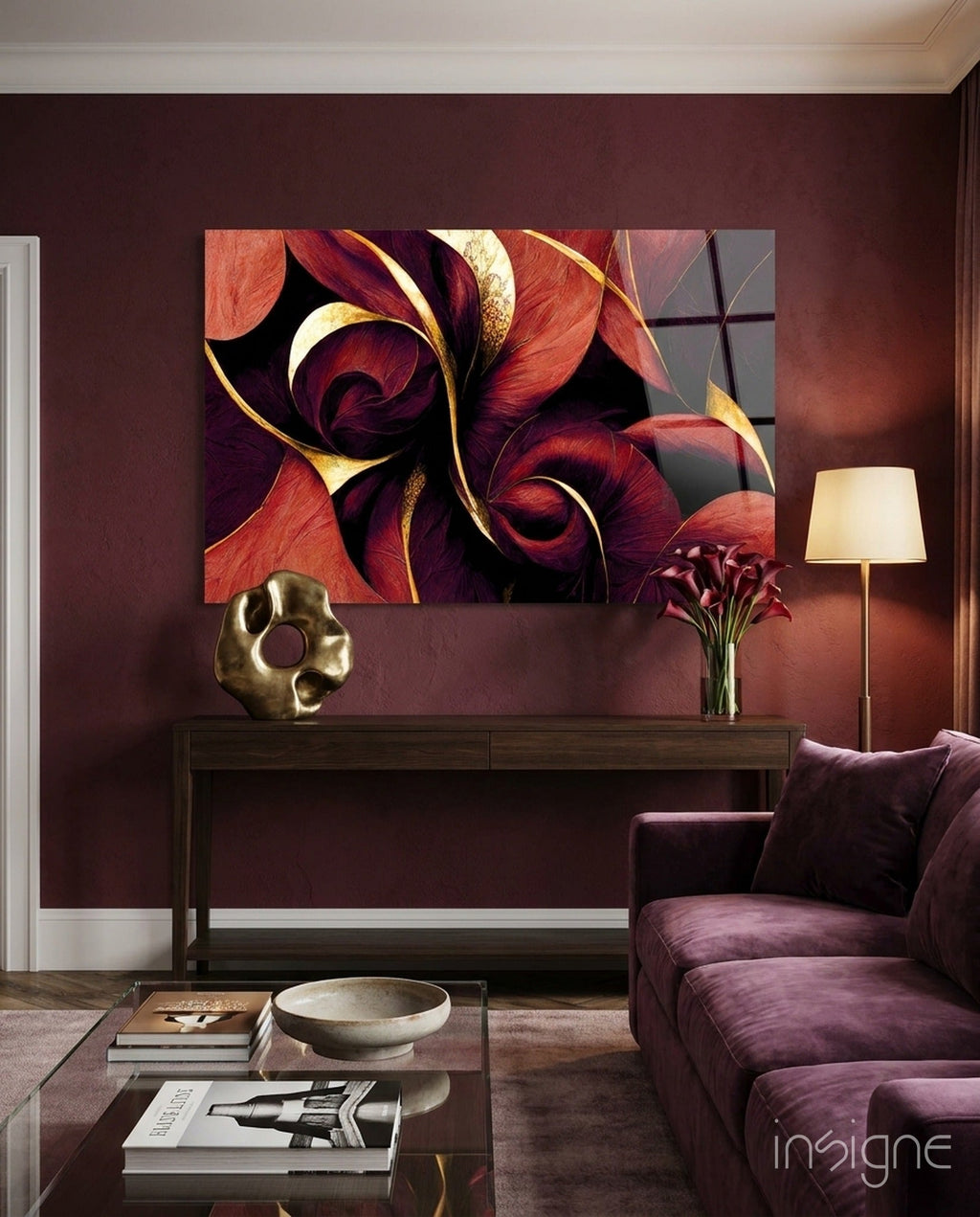 Curves Glass Art  || Designers Collection