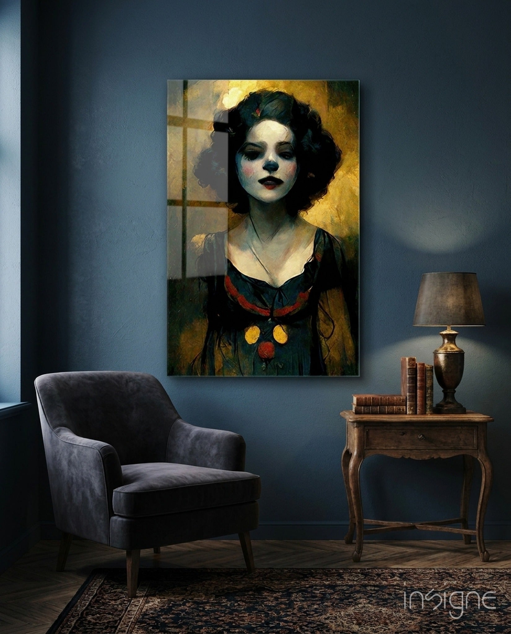 Harley Quinn Glass Wall Art  || Designer Collection