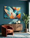 Flowerish Glass Wall Art  || Designer Collection