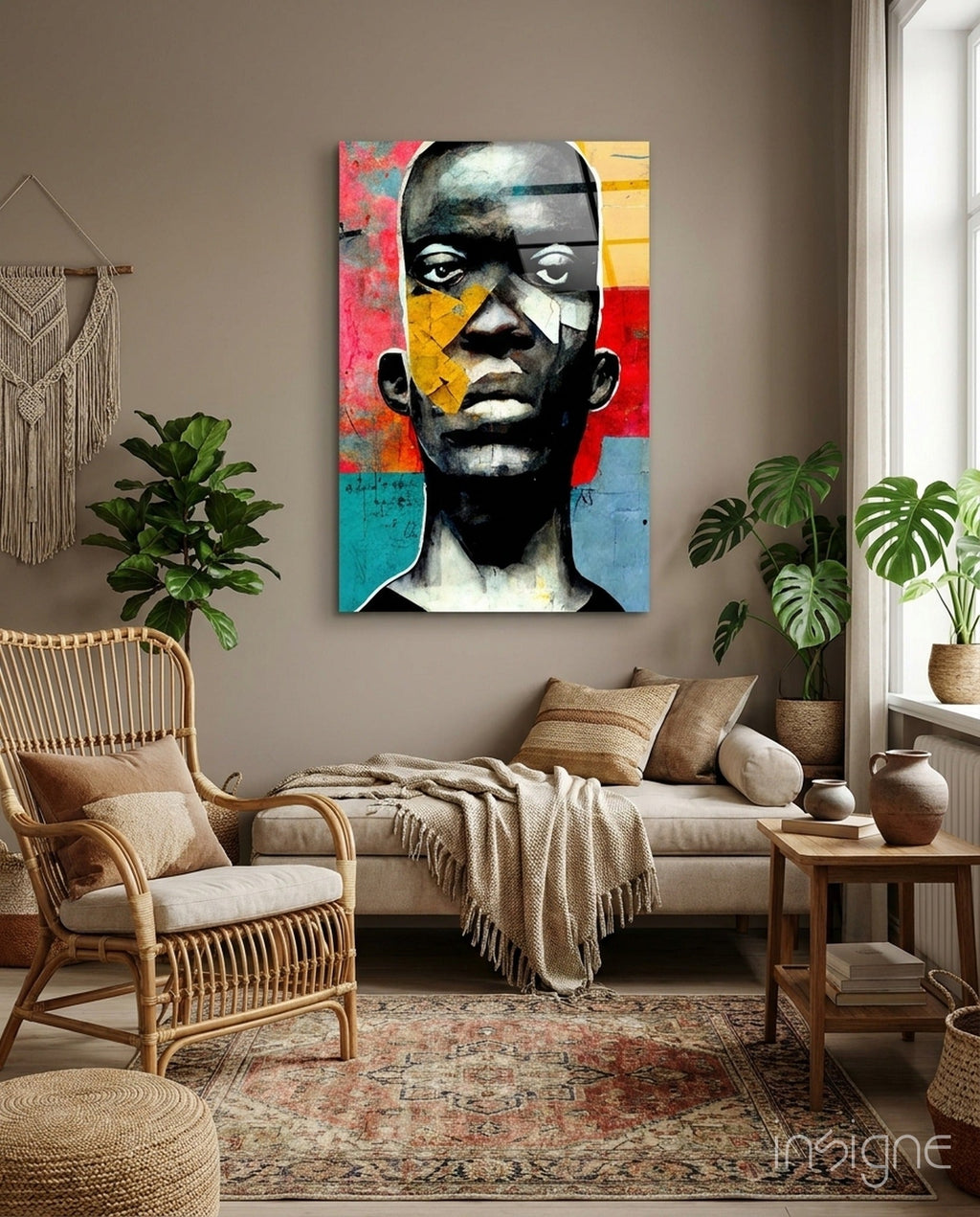 The Rebellious Look Glass Wall Art  || Designer Collection