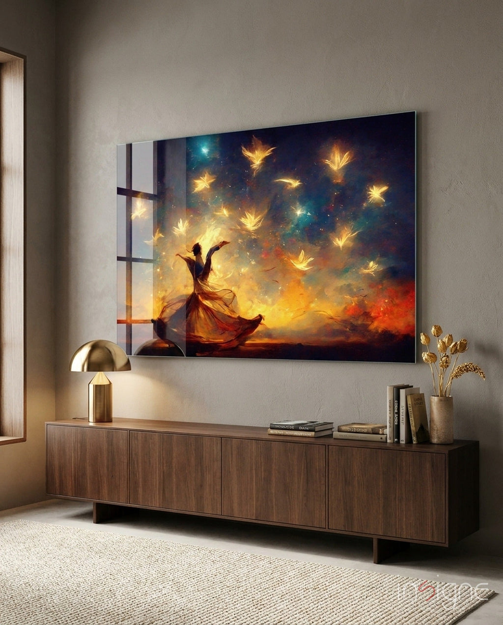 Mysticism Glass Wall Art  || Designer Collection