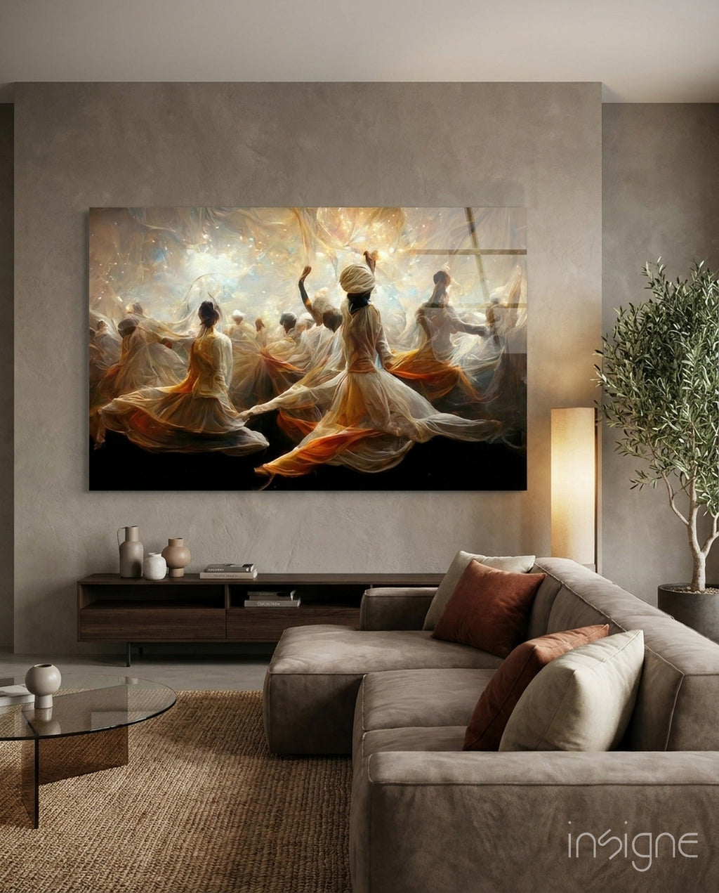Mysticism Glass Wall Art  || Designer Collection