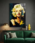 Marilyn Monroe Glass Wall Art  || Designer Collection