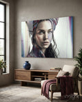 Girl with a Tattoo Glass Wall Art  || Designer Collection