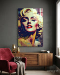 Marilyn Monroe Glass Wall Art  || Designer Collection