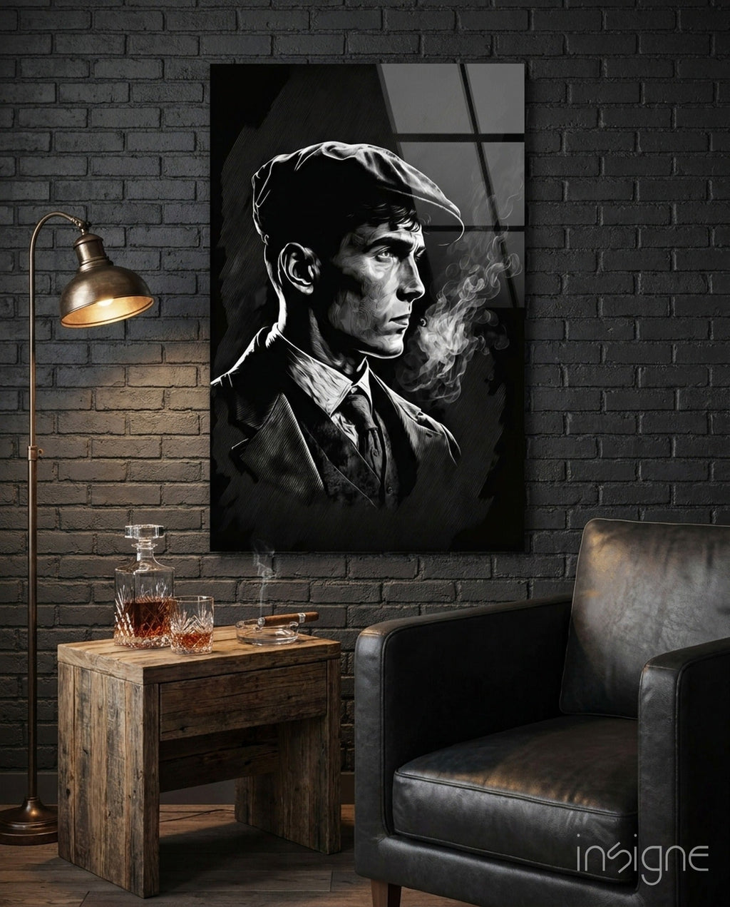 Thomas Shelby - Peaky Blinders Glass Wall Art || Designer Collection