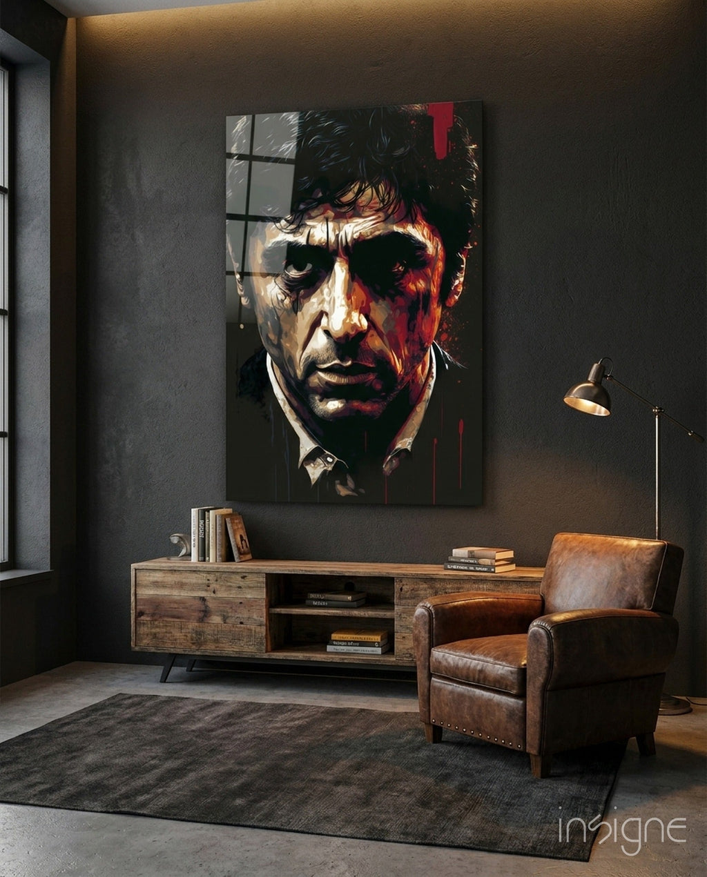 Al Pacino Glass Wall Art  || Designer Collection