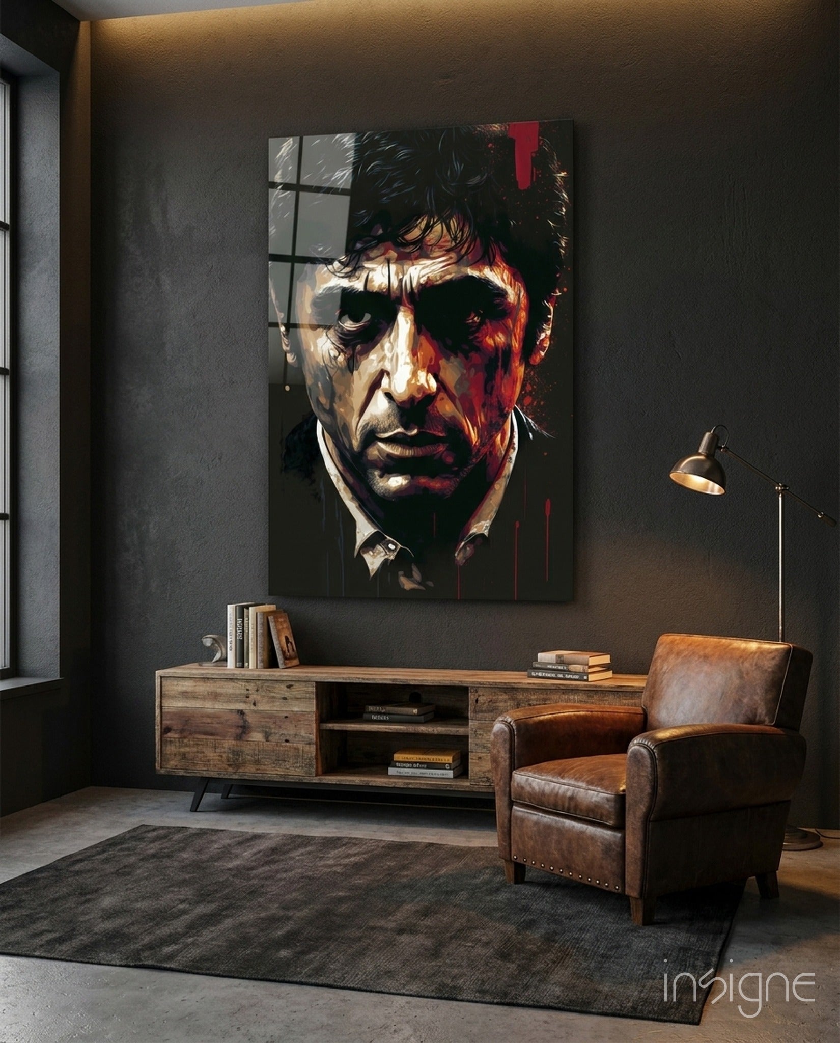 Al Pacino Glass Wall Art  || Designer Collection