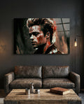 Fight Club - Tyler Durden Glass Wall Art  || Designer Collection