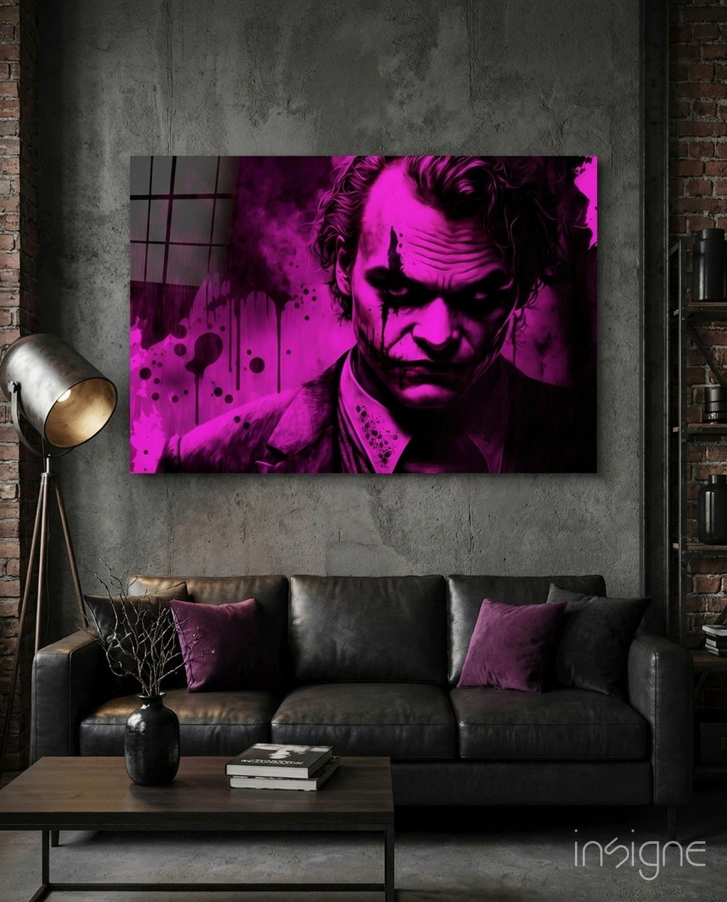 Joker Glass Wall Art  || Designer Collection