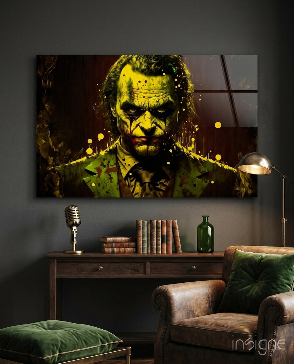 Joker Glass Wall Art  || Designer Collection