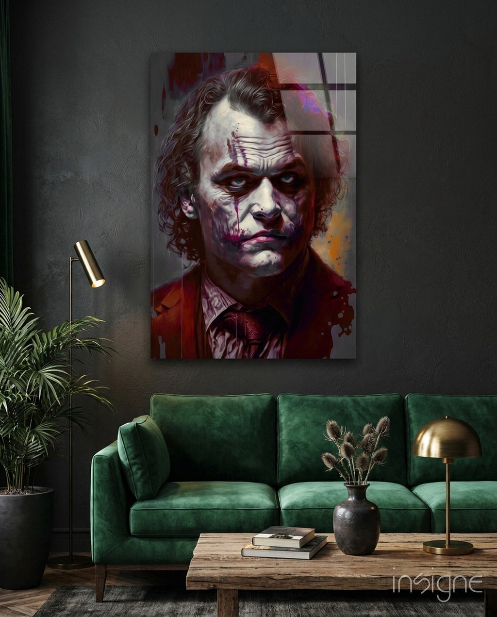 Joker Glass Wall Art  || Designer Collection
