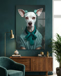 Dog Vogue Glass Wall Art|| Designer's Collection