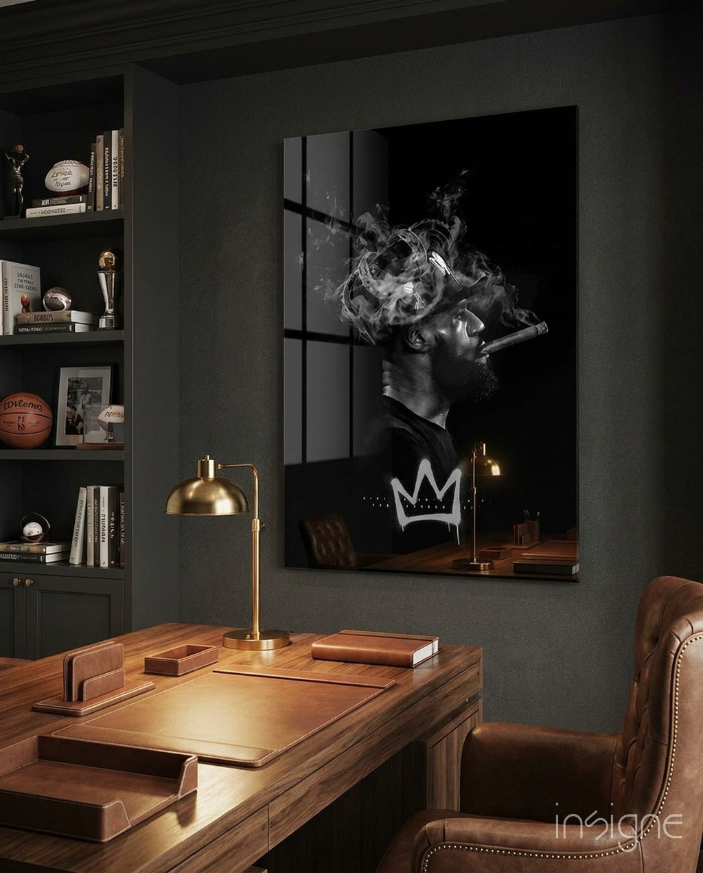 King James Glass Wall Art || Designer Collection