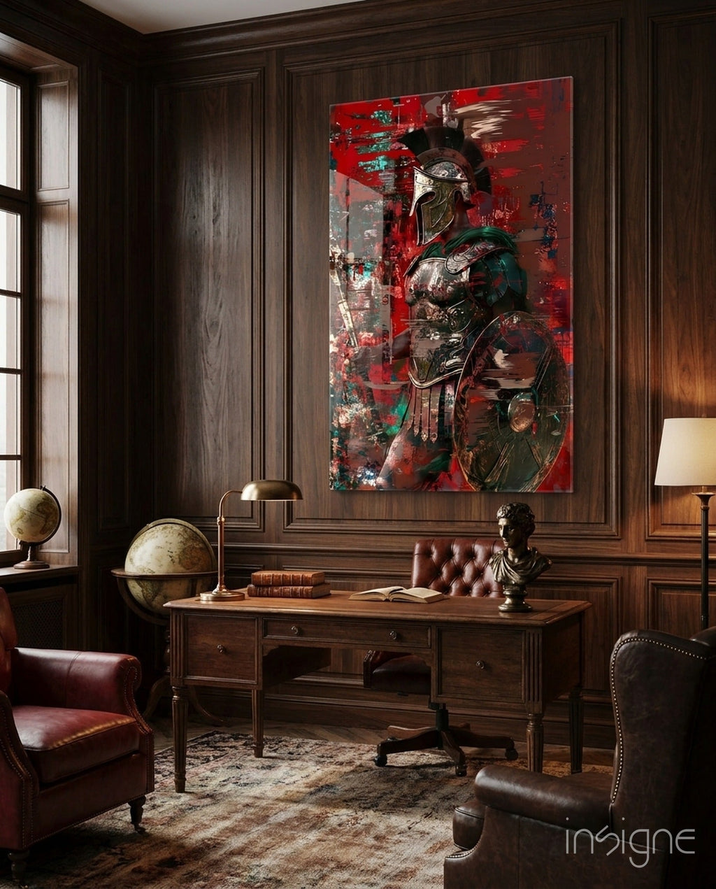 Gladiator Glass Wall Art || Designer Collection