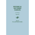 Historical Southern Families. in 23 Volumes. Volume XX - Paperback