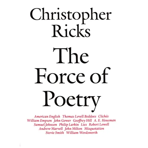 The Force of Poetry - Paperback