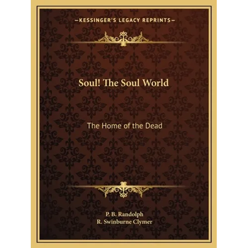 Soul! The Soul World: The Home of the Dead - Paperback