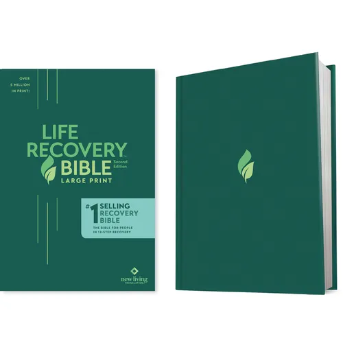Life Recovery Bible NLT, Large Print - Hardcover