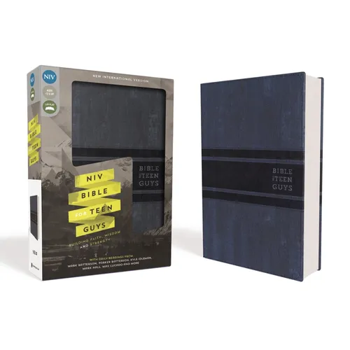 NIV, Bible for Teen Guys, Leathersoft, Blue: Building Faith, Wisdom and Strength - Imitation Leather