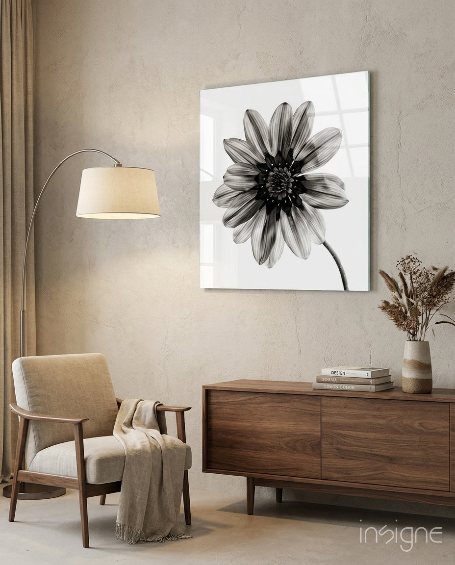 Flower Glass Wall Art