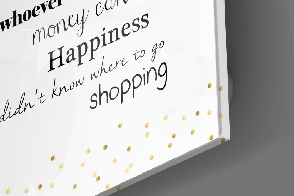 Shopping Glass Wall Art