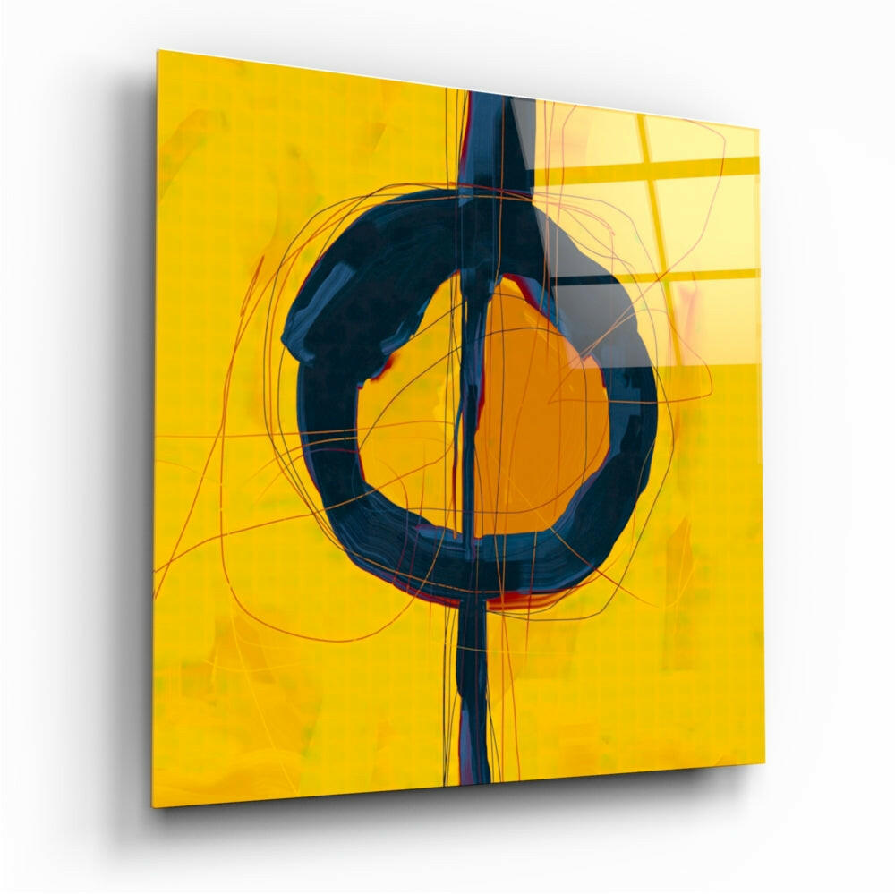 Abstract Glass Wall Art
