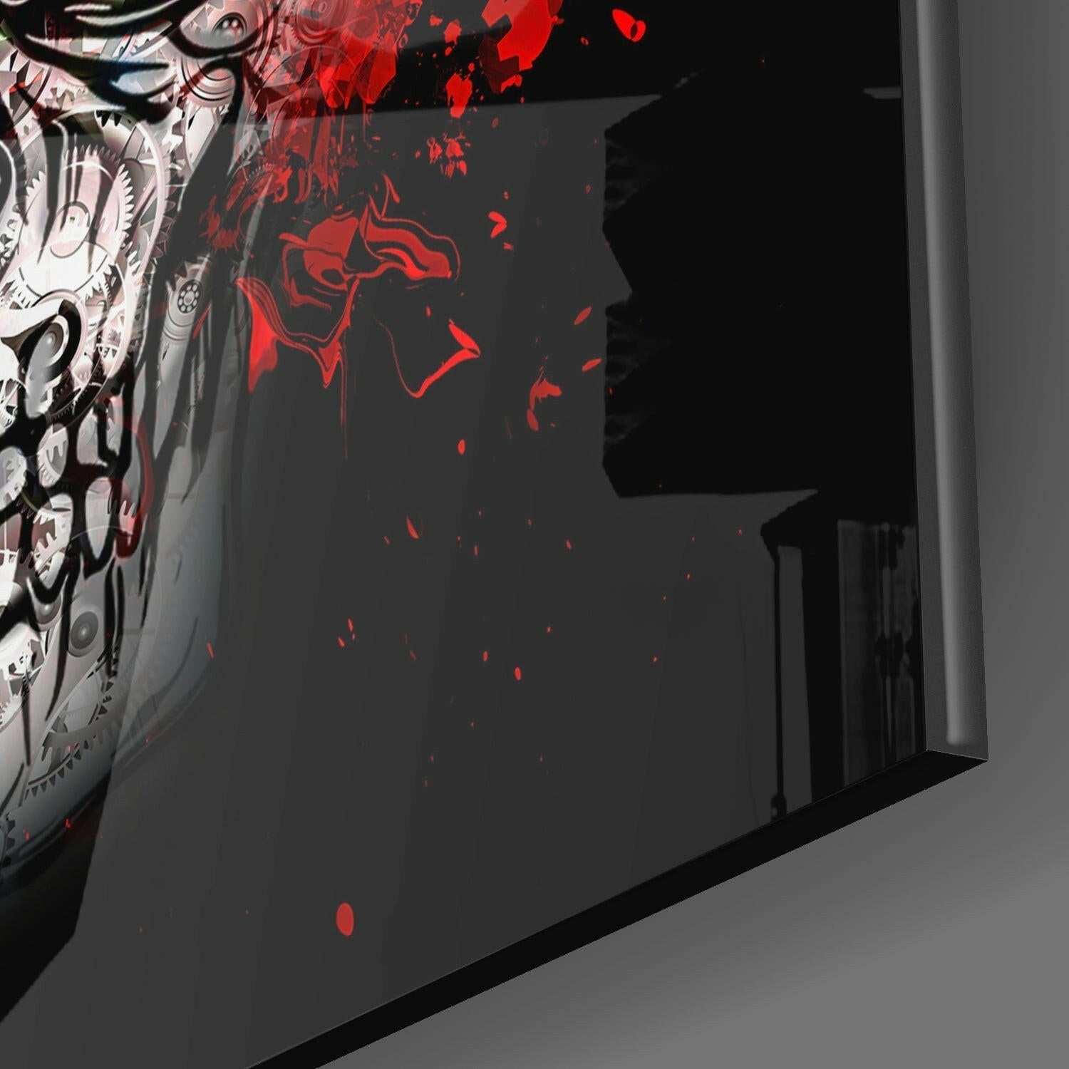 Skull Glass Wall Art