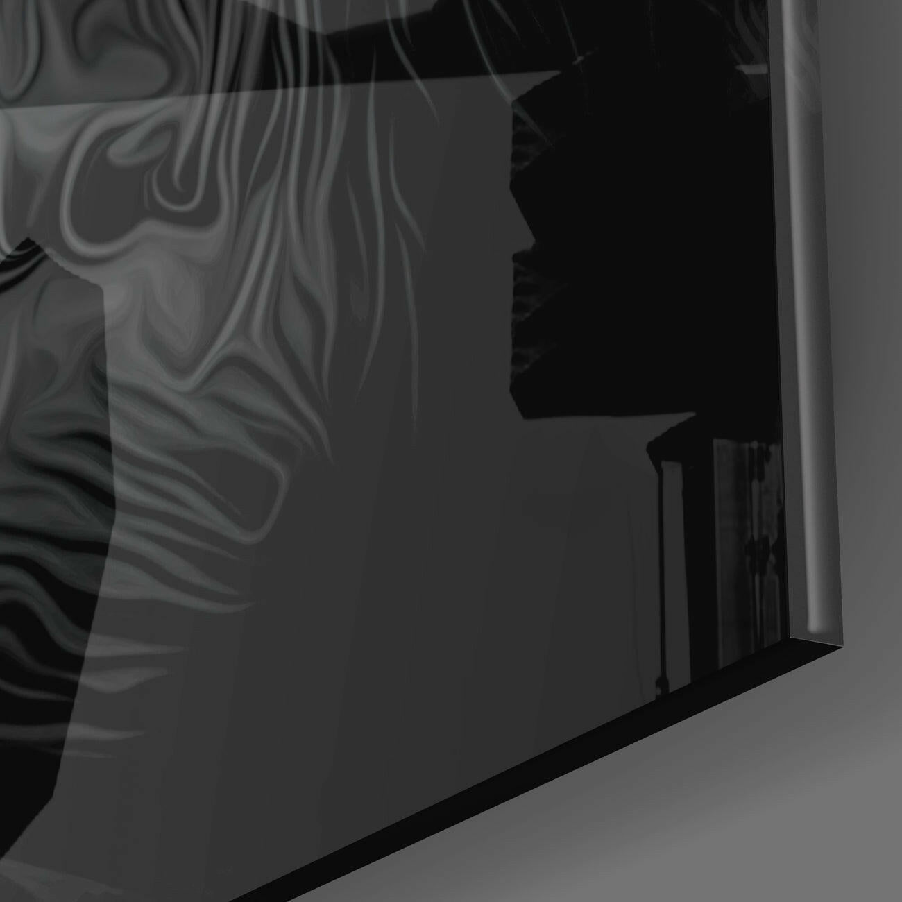 Wise Monkey Glass Wall Art