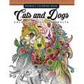 Cats and Dogs Coloring Books for Adutls: Pattern and Doodle Design for Relaxation and Mindfulness - Paperback
