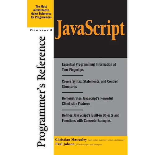 JavaScript Programmer's Reference - Paperback
