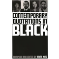 Contemporary Quotations in Black - Hardcover