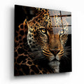 Leopard Glass Wall Art  || Designer Collection