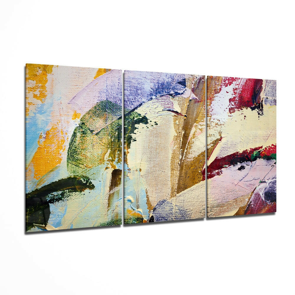 Paint Traces Mega Glass Wall Art