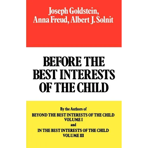 Before the Best Interests of the Child - Paperback