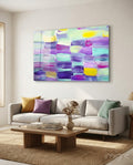 Abstract Glass Wall Art